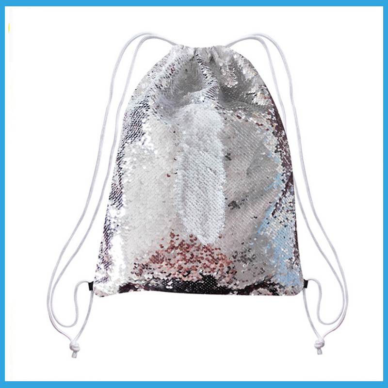 Sequin drawstring bag sublimation deals