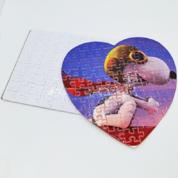 heart shape paper puzzle
