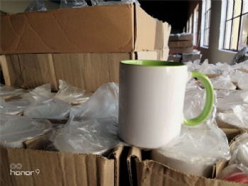  11oz  inner and handle color mug	