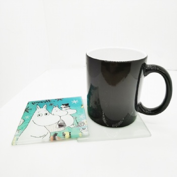  sublimation glass cup mat	